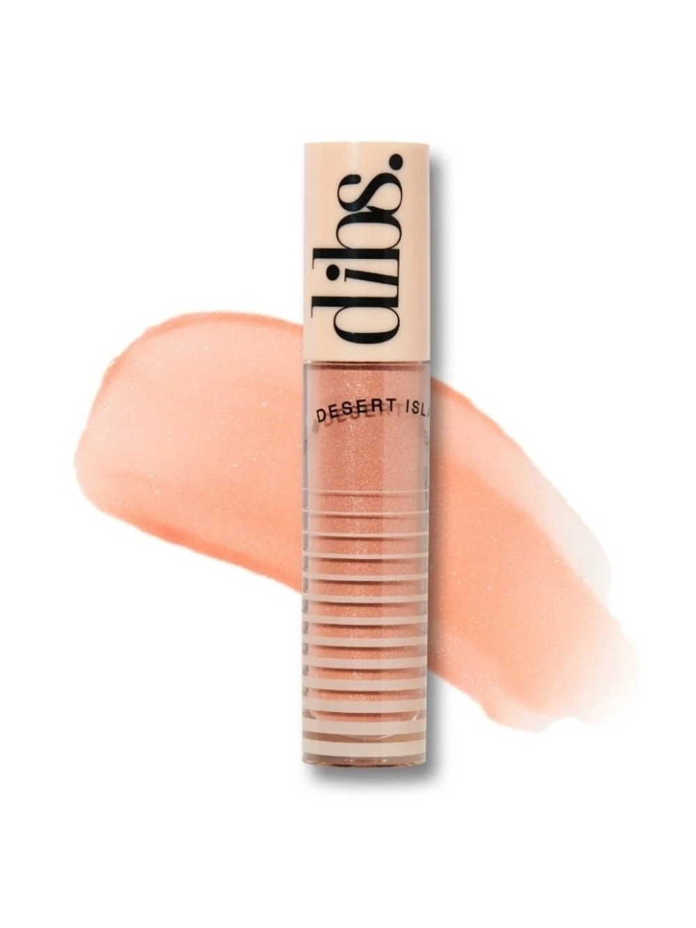 DIBS Go To Glossy Balm KISS ME QUICK Peachy Nude Shimmer 0.2 oz NEW IN BOX